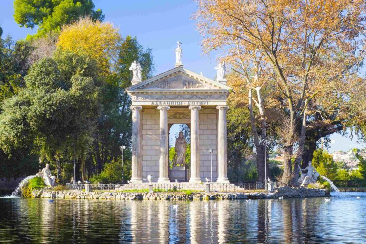El Templo de Esculapio de Villa Borghese