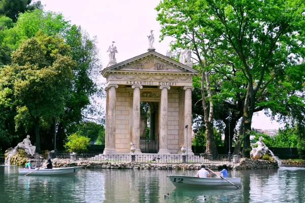 Villa Borghese by bicycle